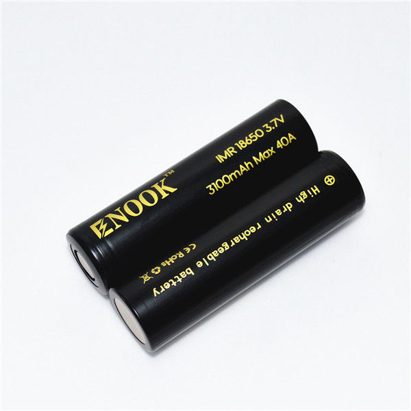 3100mAh 3.7V 18650 Кнопка верхний Ли-ионные батареи 40A высокий слив аккумуляторная батарея