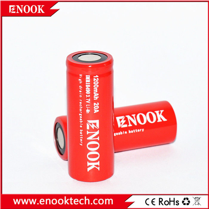 18490 Цилиндровый литий-ионный аккумулятор 1200mAh 3.7V 20A Для электрического велосипеда