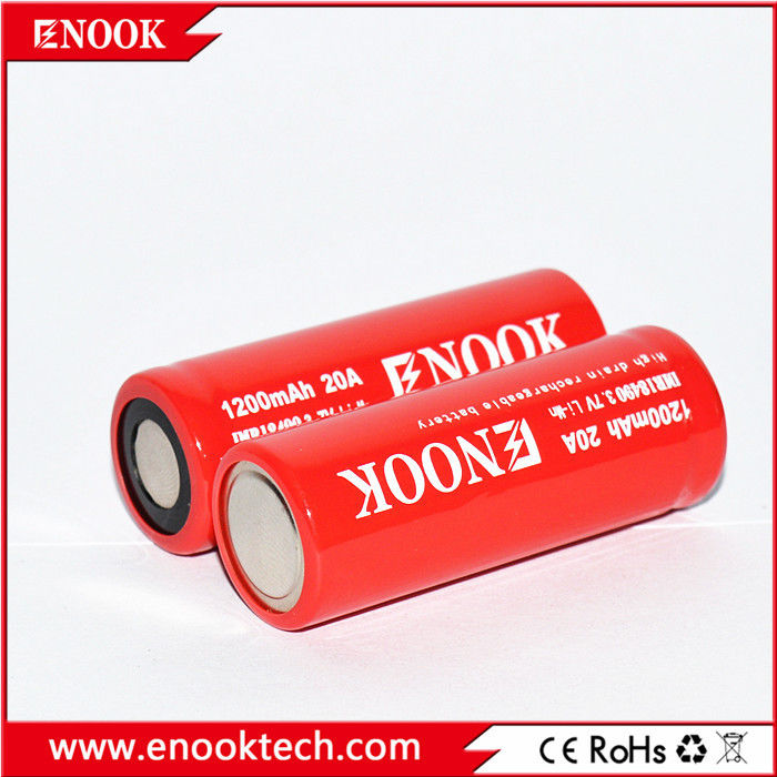 18490 Цилиндровый литий-ионный аккумулятор 1200mAh 3.7V 20A Для электрического велосипеда