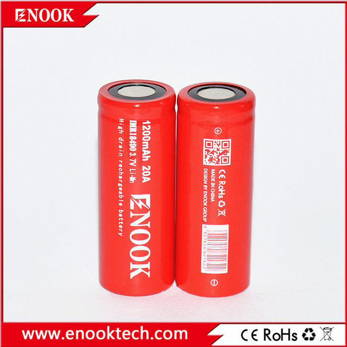 18490 Цилиндровый литий-ионный аккумулятор 1200mAh 3.7V 20A Для электрического велосипеда