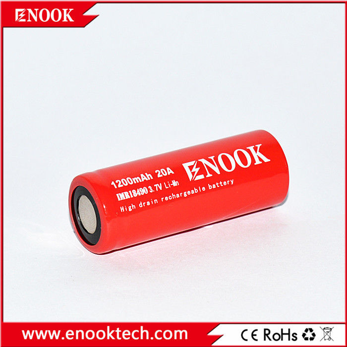 18490 Цилиндровый литий-ионный аккумулятор 1200mAh 3.7V 20A Для электрического велосипеда