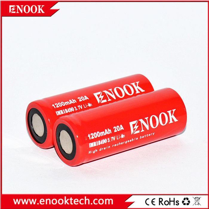 18490 Цилиндровый литий-ионный аккумулятор 1200mAh 3.7V 20A Для электрического велосипеда
