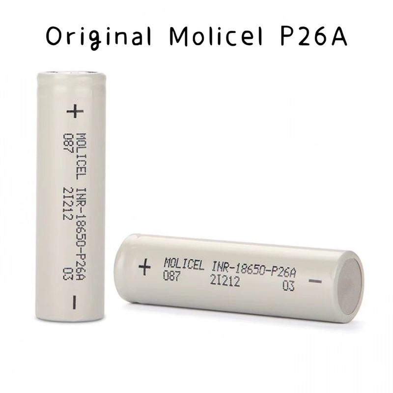 Молицель P26A 18650 Аккумуляторная батарея Литий-ионная 35A 3.7 V Аккумулятор 2600mah