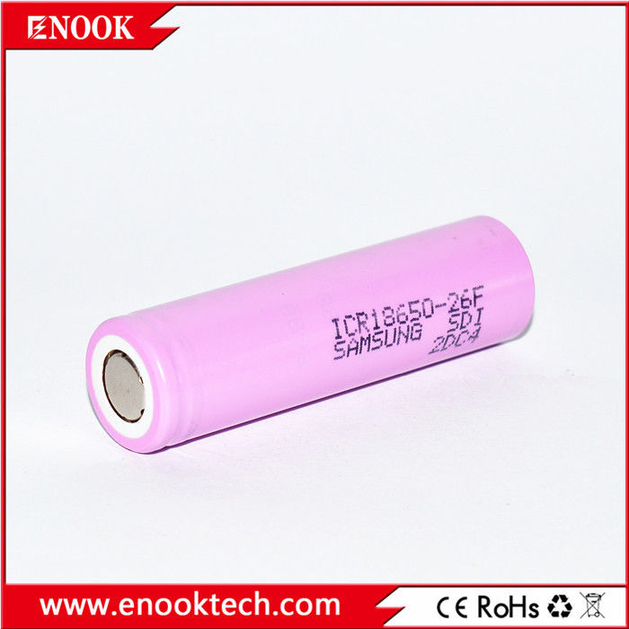 ICR18650 2200 мАч samsung-26F 3.7V перезаряжаемая литий-ионная батарея с высокой скоростью разряда