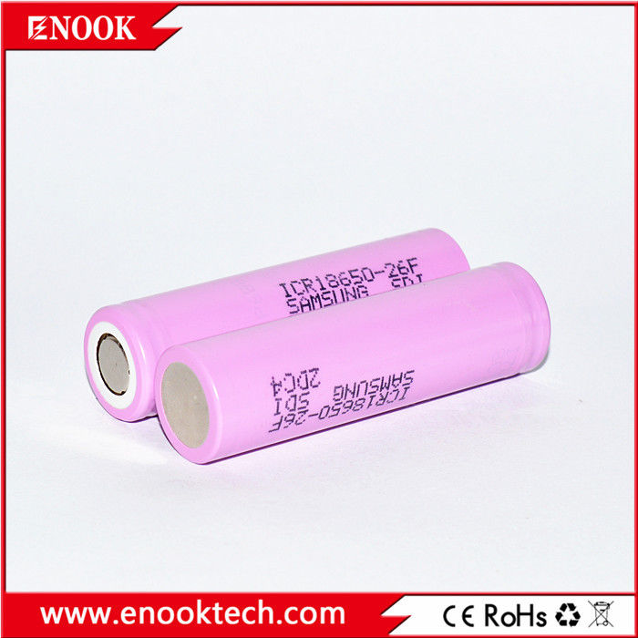 ICR18650 2200 мАч samsung-26F 3.7V перезаряжаемая литий-ионная батарея с высокой скоростью разряда