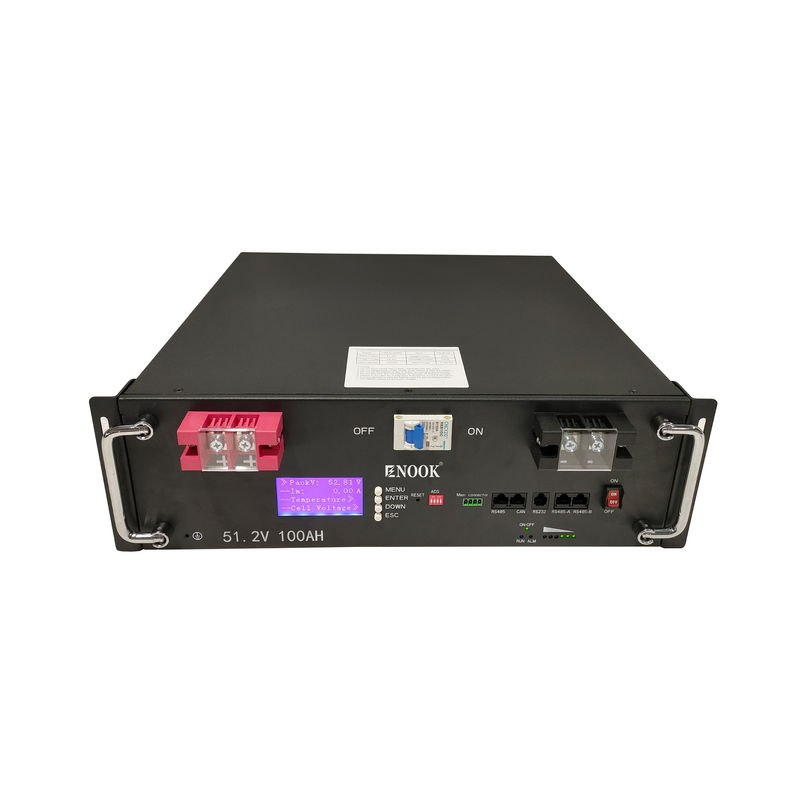 Enook Литийная батарея 51.2V 100ah 200ah LiFePO4 Серверная стойка батарея с ЖК-дисплеем для домашней системы хранения батареи