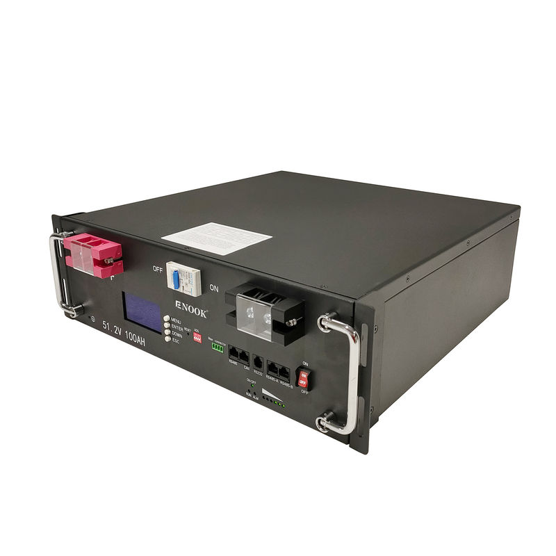 Enook Литийная батарея 51.2V 100ah 200ah LiFePO4 Серверная стойка батарея с ЖК-дисплеем для домашней системы хранения батареи