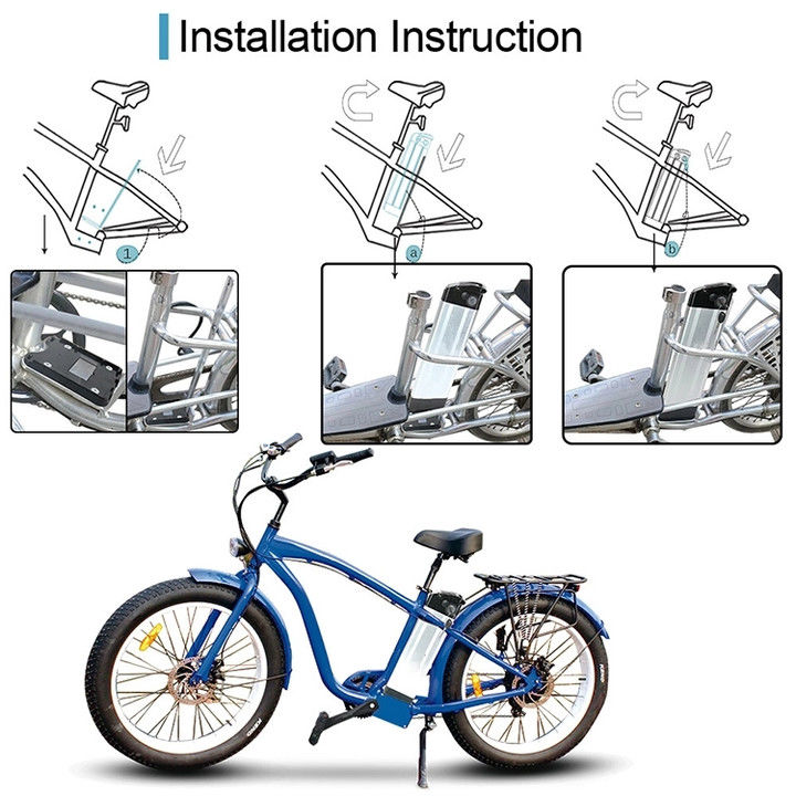 E Bike Silver Fish Lithium Battery Pack Рекомендуется для 23 ± 5°C