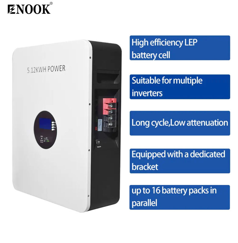 Горячая продажа на европейском рынке 51.2V 100AH 5.12KWH Lifepo4 аккумулятор аккумулятор для дома