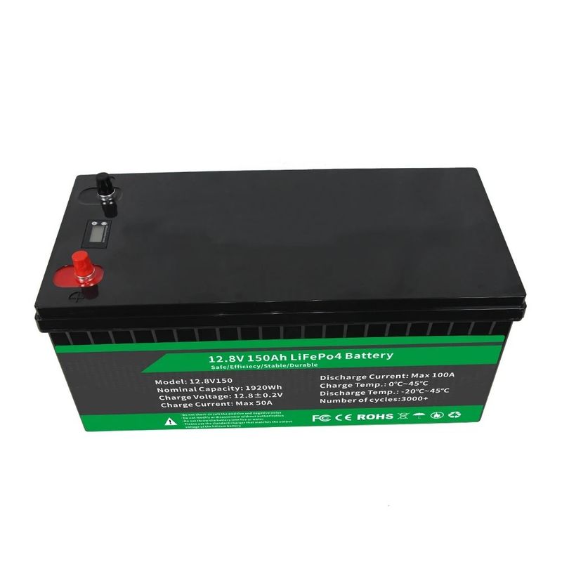 lifepo4 упаковка 12,8в 100ah 200ah 300ah литийная батарея с Smart BMS для резервного питания