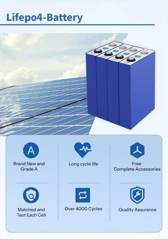 Оригинальный QR-код Lifep04 Литий-ионная батарея 280ah 105ah 200ah 304ah 50ah 173ah Степень А