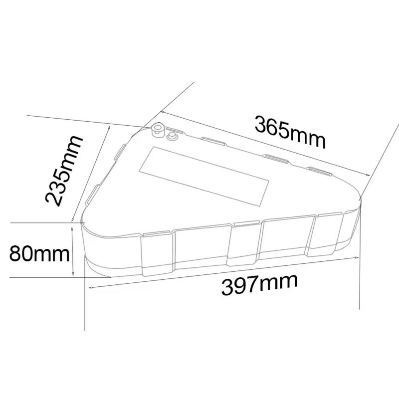 48V 52V 60V 72V 20ah 30ah 40ah 45ah Триугольный батарейный велосипед с ячейками 18650